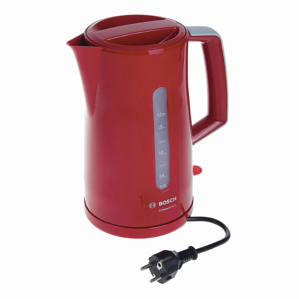 Чайник электрический Bosch TWK3A014, 1,7л, 2400Вт, пластик, красный Чайник электрический Bosch TWK3A014, 1,7л, 2400Вт, пластик, красный