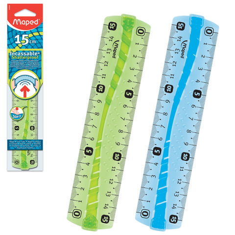 Линейка MAPED (Франция) "Flex", 15 см, гибкая, тонированная, ассорти, упаковка с европодвесом, 24406 Линейка MAPED (Франция) "Flex", 15 см, гибкая, тонированная, ассорти, упаковка с европодвесом, 24406