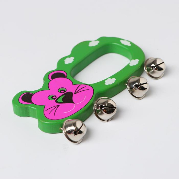 Игрушка музыкальная погремушка "Весёлый зоопарк", МИКС