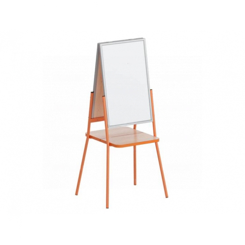 Мольберт двухсторонний детский для письма мелом и маркером.