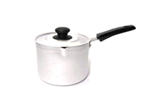 Кастрюля 1,0л алюм.пл.ручка 14011