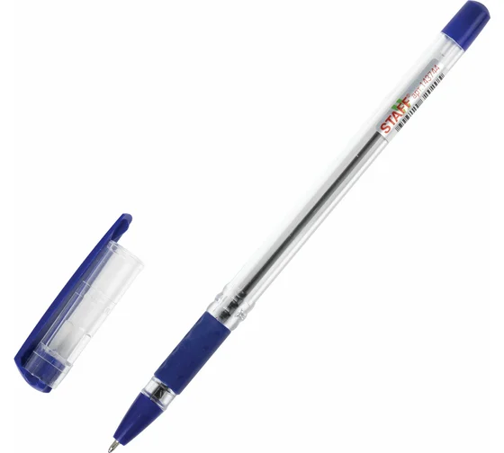 Ручка шариковая масляная с грипом STAFF "Basic OBP-11", СИНЯЯ, узел 1 мм, линия письма 0,5 мм Ручка шариковая масляная с грипом STAFF "Basic OBP-11", СИНЯЯ, узел 1 мм, линия письма 0,5 мм