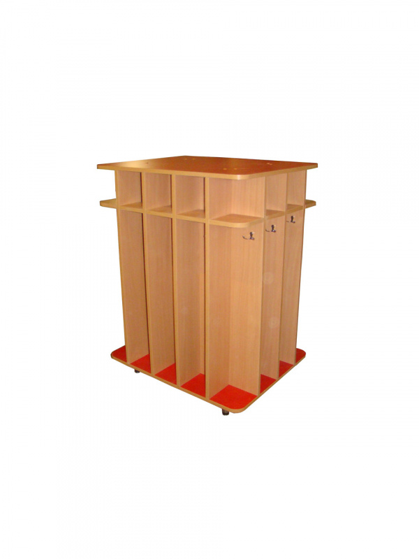 Шкаф для полотенец напольный 14 ячеек, ЛДСП, 794*632*1050 мм