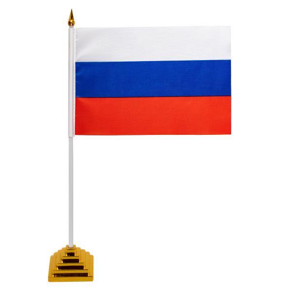 Флаг России настольный 14х21 см, BRAUBERG, 550184