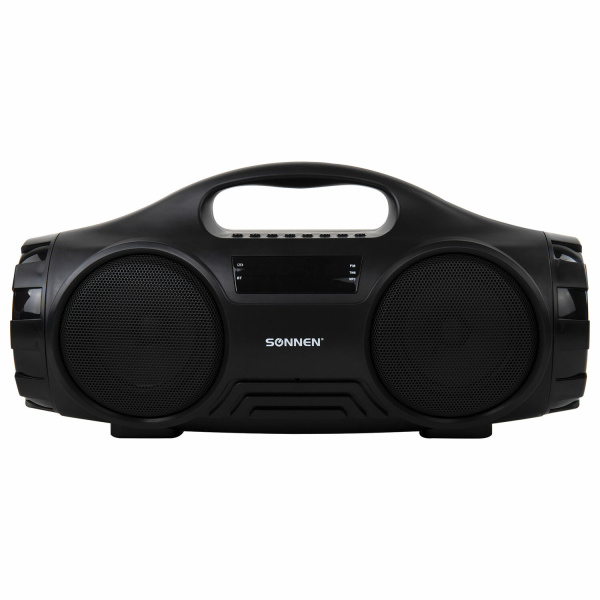 Колонка портативная SONNEN B332, 16 Вт, Bluetooth, FM-тюнер, microSD, MP3-плеер, черная