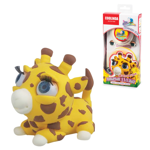 Игрушка развивающая "Чудо Пластилин Скульптор", жирафчик, 1*31г,1*49г,фурнитура в комплекте,081377-9 Игрушка развивающая "Чудо Пластилин Скульптор", жирафчик, 1*31г,1*49г,фурнитура в комплекте,081377-9