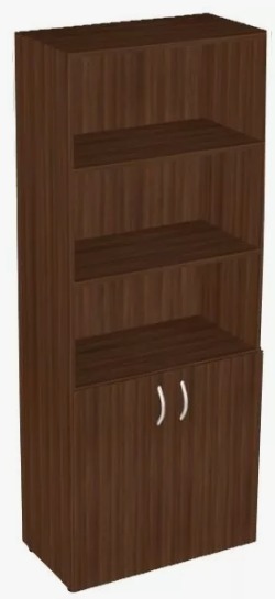 Шкаф широкий полуоткрытый 800х430х1945 мм (орех)  (1С-ФР-6.0+C-ФР-8.0) Форум