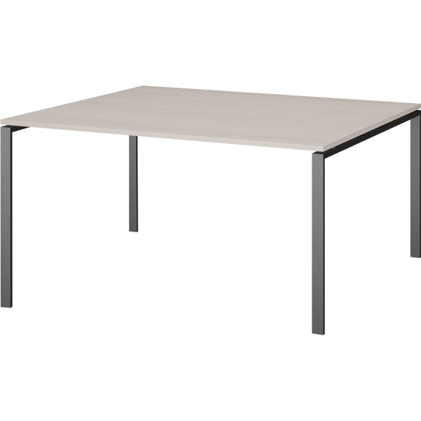 Стол переговорный АМП-005.123 на м/каркасе ясень шимо/антрацит Стол переговорный АМП-005.123 на м/каркасе ясень шимо/антрацит