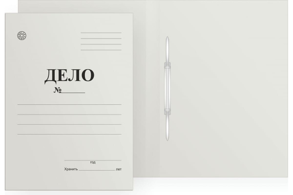 Скоросшиватель картонный "Дело №" 320 г/м2, DOLCE COSTO, до 200л., немелованный