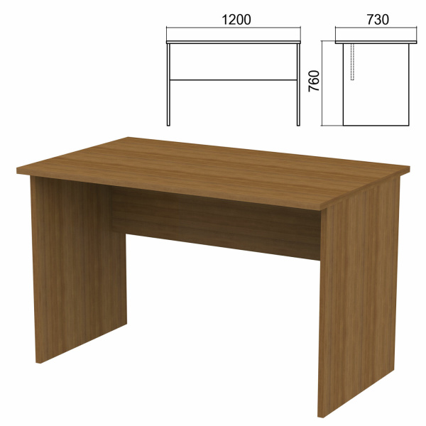 Стол письменный "Арго", 1200х730х760 мм, орех Монолит