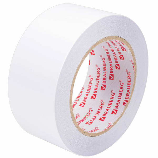 Клейкая лента двусторонняя 50мм*25м, полипропиленовая основа, BRAUBERG