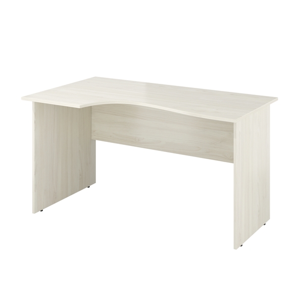 Стол криволинейный левый 1380х800/650х750 (Скандинавское дерево) Канцлер