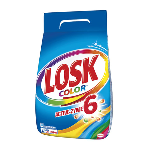Стиральный порошок LOSK (Лоск) автомат 3кг Color, ш/к 21778
