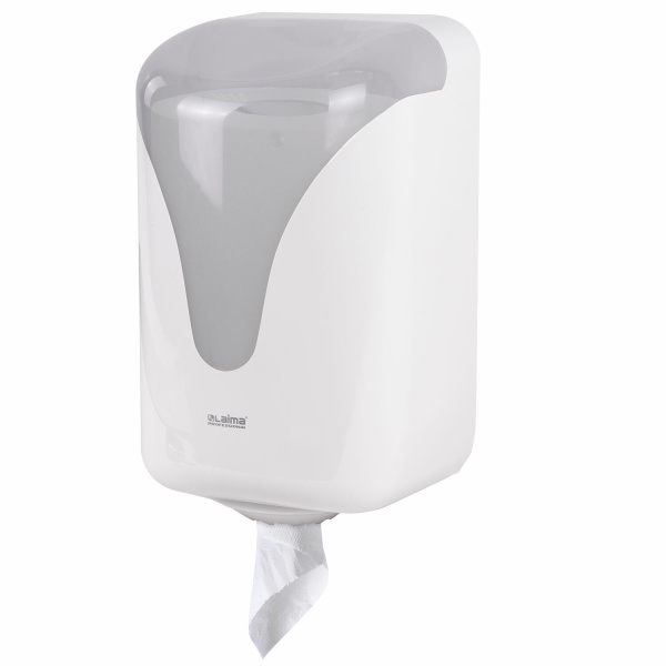 Диспенсер для полотенец с центральной вытяжкой EXTRA LAIMA PROFESSIONAL, (M1/M2), белый, ABS