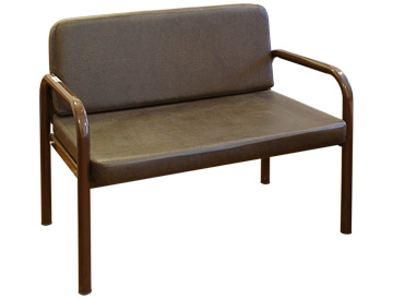 Диван двухместный (вин.кожа) 1200*610*780,черный