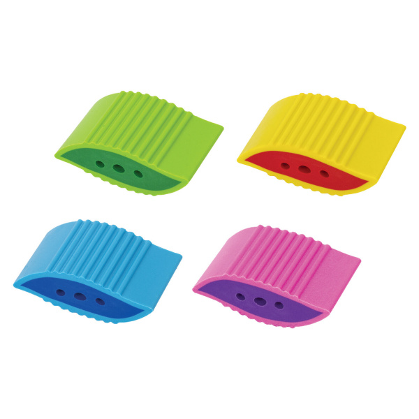 Ластик ЮНЛАНДИЯ "Листочки", 48х27х17мм, цвет ассорти