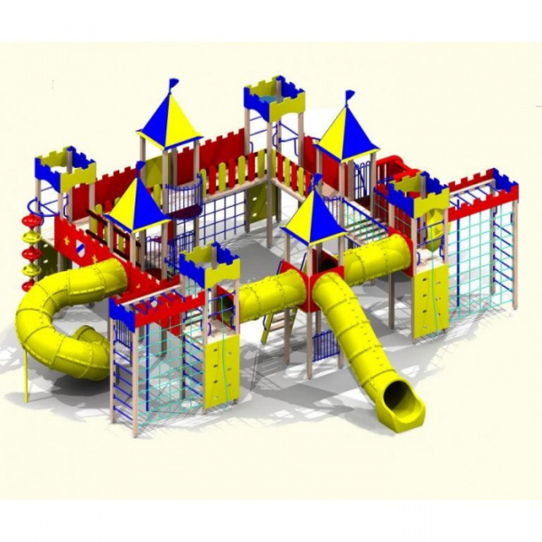 ДИК "Крепость Нормандия" (6-12 лет) 11160х11075 мм, Н=4850 мм, Н площадки=1850 мм