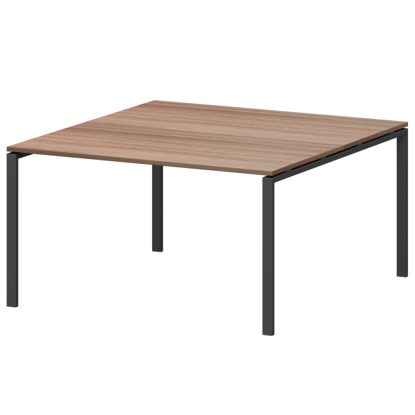 Стол переговорный АМП-004.123 на м/каркасе темный шимо/антрацит Стол переговорный АМП-004.123 на м/каркасе темный шимо/антрацит