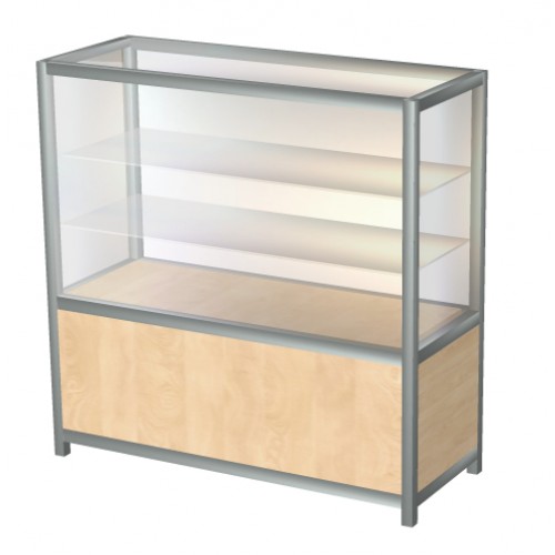 Прилавок из АЛПРО 2 полки 900х400х900 (АЛПРО 14 )