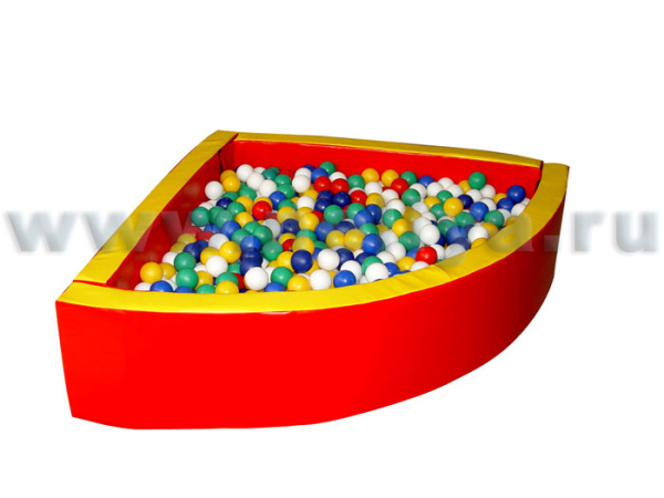 Сухой бассейн угловой R130*30