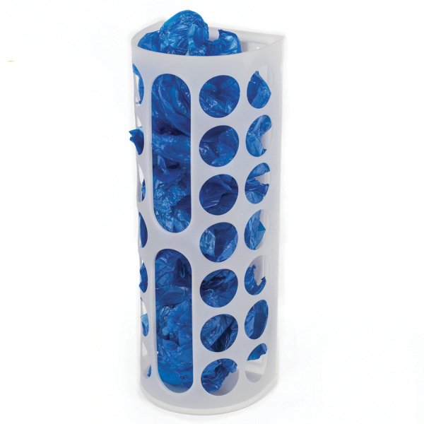 Держатель контейнер корзина XL для пакетов, мешков, бахил, 45х16х13 см, комплект крепежа, PREMIUM