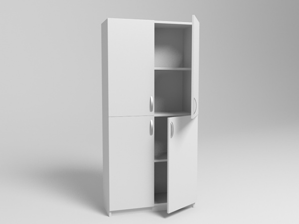 Шкаф медицинский для белья и одежды МД - 503.02. Размеры: 860*560*1800мм