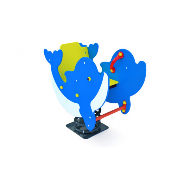 Качалка на пружине "Дельфин". Возрастная группа: 3-7 лет