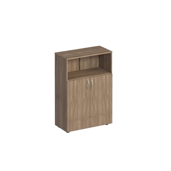 Шкаф для документов полузакрытый 80x38x123 К 363 дуб шамони темный Комфорт