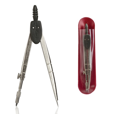 Циркуль KRONOS "Classica" 101/L, 110мм в красном чехле Италия