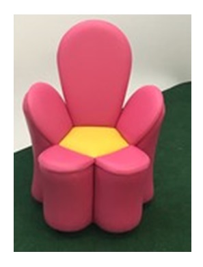 Пуф на каркасе «Цветок», 60х50х70 см.