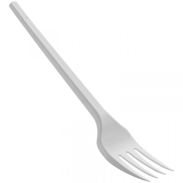 Вилки одноразовые OfficeClean, эконом, ПС, белые, 16,5см, уп. 100шт.