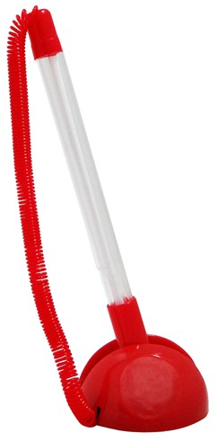 Ручка настольная с подставкой на липучке, регулируемый угол наклона, красный корпус Ручка настольная с подставкой на липучке, регулируемый угол наклона, красный корпус