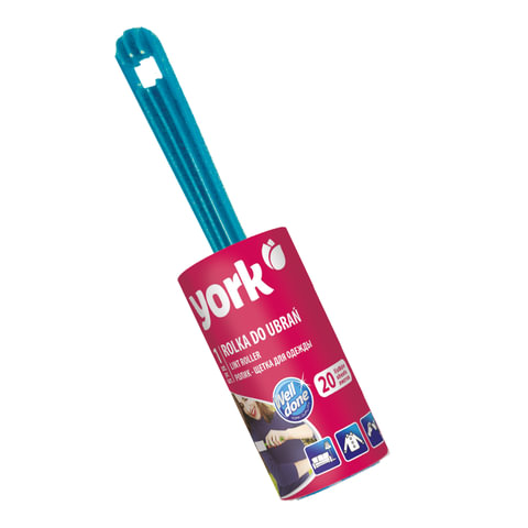 Ролик для чистки одежды и удаления ворса, 20 листов, YORK, 68000