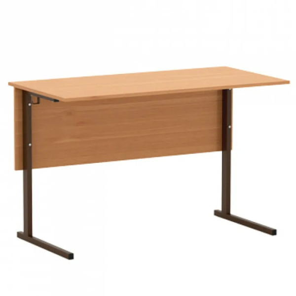 Стол лабораторный  для физики, химии, биологии 1200*600*760 (пластик) ЛДСП клен, м/к коричн (М161)