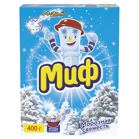 Стиральный порошок МИФ ручная стирка 0,4кг "Морозная свежесть", ш/к 97988
