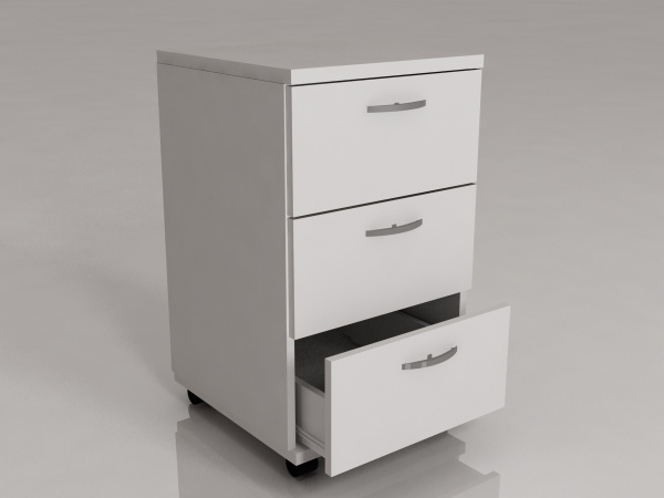 Тумба прикроватная ТП 1/06 на опорах (3 ящика). Размеры: 400*450*700мм