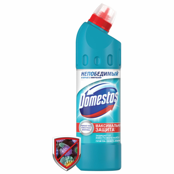 Чистящее средство DOMESTOS (Доместос) 500мл "Свежесть атлантики", с отбеливающ. эффектом, ш/к07593 