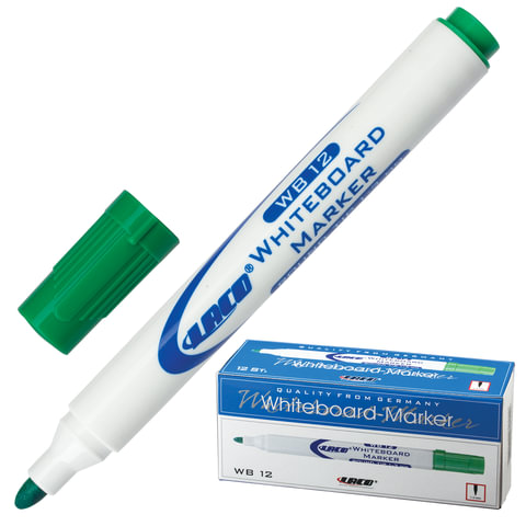 Маркер для доски LACO (ЛАКО, Германия), круглый наконечник 3 мм, зеленый