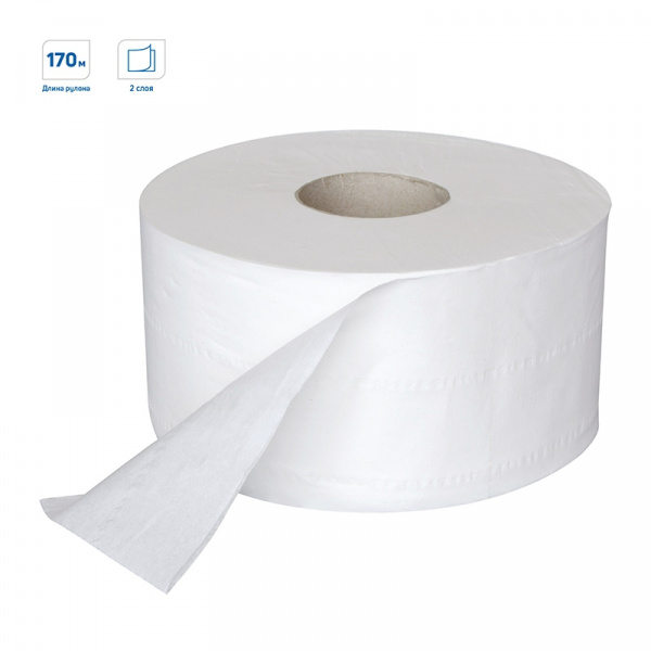 Бумага туалетная 170м (Т2) OfficeClean "Professional", 2-х слойн., белая, Цена за 1рул, (уп.12шт.) Бумага туалетная 170м (Т2) OfficeClean "Professional", 2-х слойн., белая, Цена за 1рул, (уп.12шт.)