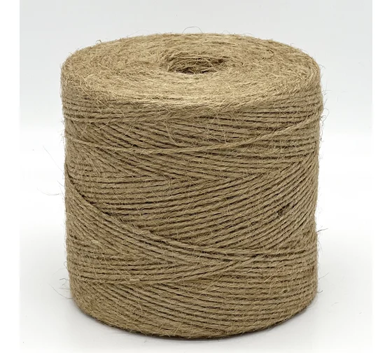 Шпагат джутовый полиров.1,2 ктекс (в бобине 500 м, 0,56 кг/боб)