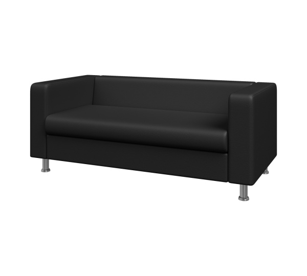 Алекто. Диван 3-местный 1760х830х700 Oregon 16 (черный)