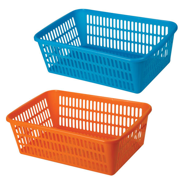 Корзинка для хранения универсальная, пластиковая, (в9,5*ш30*г19,5см), ассорти, 4333200