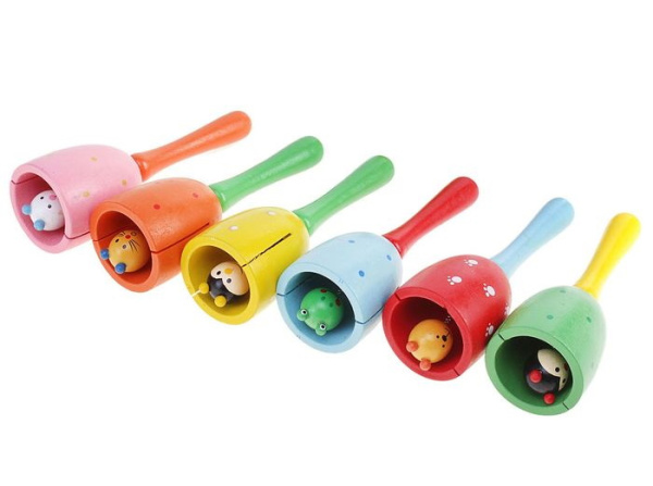 Игрушка музыкальная Колотушка "Колокольчик", цвета МИКС