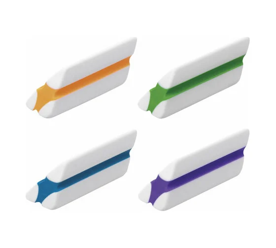 Ластик BRAUBERG "Jet Pro", 57х16х16мм, цвет ассорти, треугольный, скошенный