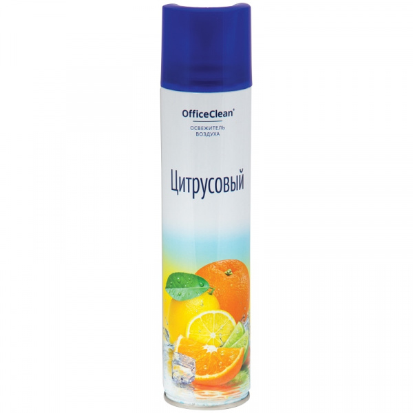 Освежитель воздуха аэрозольный OfficeClean "Цитрусовый. Апельсин, лайм", 300мл