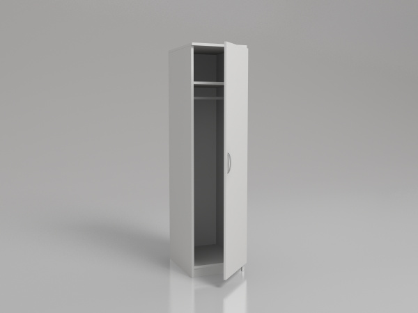 Шкаф для одежды одностворчатый ШО 1/01 без опор. Размеры: 400*560*1900мм