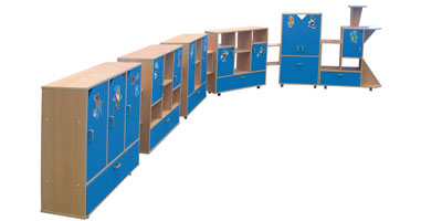 Вагончик к стенке для игрушек "Поезд" №5