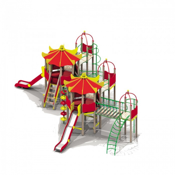 ДИК, Н г.=1,5 (нерж.) (6-12 лет) 11840х11170 мм, Н=4480 мм, Н площадки=1550 мм, 1850 мм