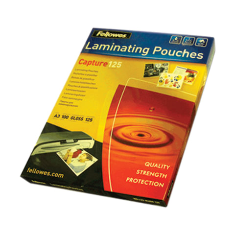 Пленки-заготовки д/ламинир-я FELLOWES, КОМПЛЕКТ 100шт, для формата А3, 125 мкм, FS-53075