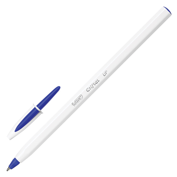 Ручка шариковая BIC "Cristal UP", СИНЯЯ, корпус белый, узел 1,2 мм, линия письма 0,35 мм, 949879 Ручка шариковая BIC "Cristal UP", СИНЯЯ, корпус белый, узел 1,2 мм, линия письма 0,35 мм, 949879